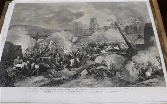 John Vendramini after Robert Ker Porter, three mezzotints, The Last Effort..., The Storming of... & The Conquest of Seringapatm